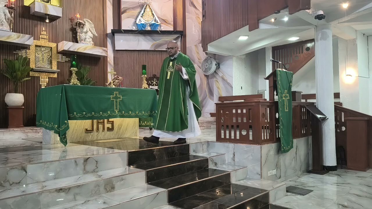 Evangelio y Homilía de hoy y exposición del santísimo.