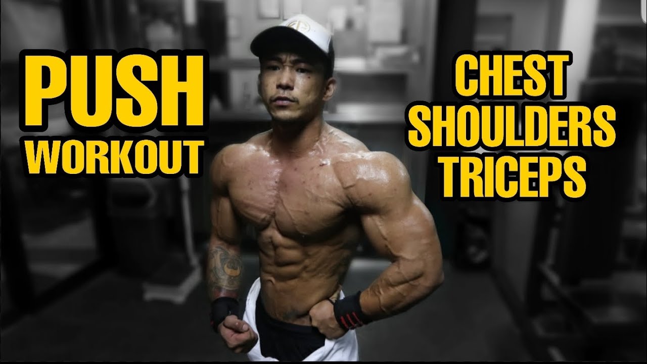 PUSH DAY WORKOUT | CHEST SHOULDERS TRICEPS