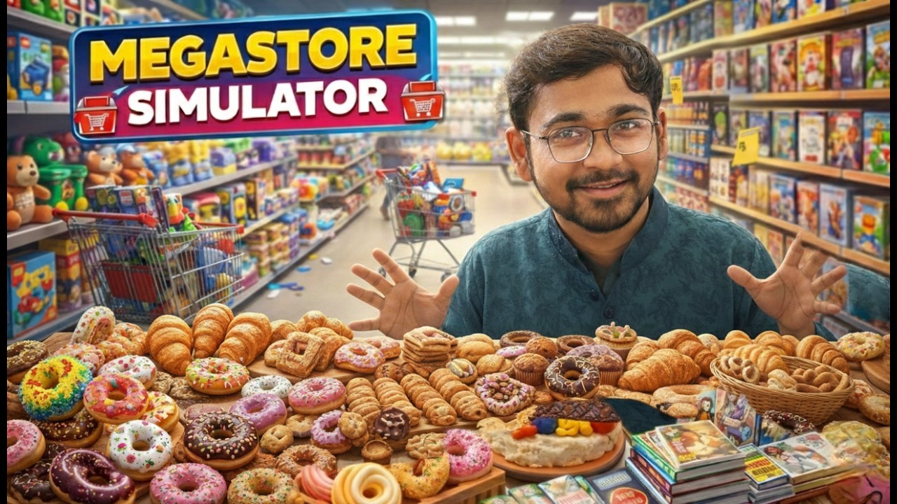 I UNLOCKED the New  Bakery Items ! 🥐 Megastore Simulator (Day 2)