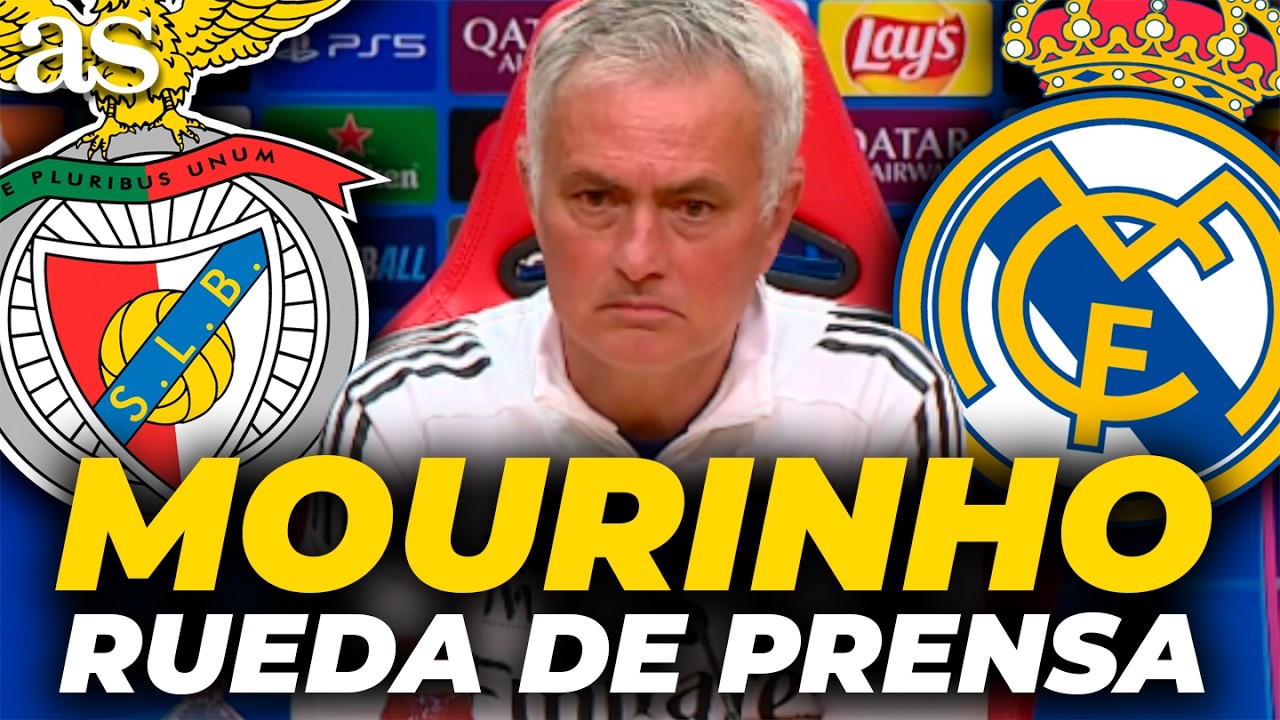 JOSÉ MOURINHO, RUEDA DE PRENSA COMPLETA HOY previa al SL BENFICA vs. REAL MADRID | CHAMPIONS LEAGUE