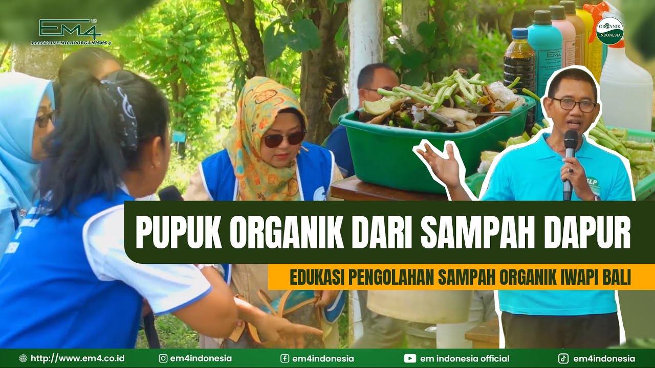 Sampah Rumah Tangga Jadi Pupuk Bokashi! | Edukasi Pengolahan Sampah IWAPI Bali