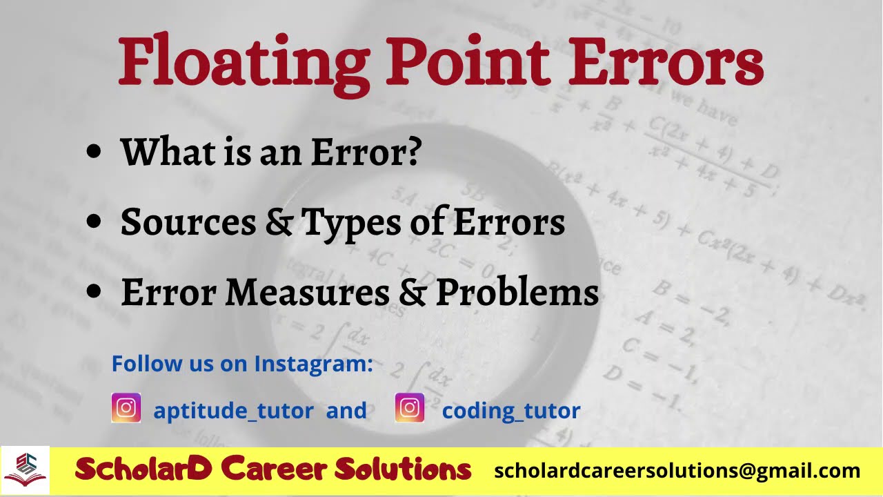 Numerical Computing: Floating Point Errors & Measures | BCA MCA #numericalanalysis #numericalmethods