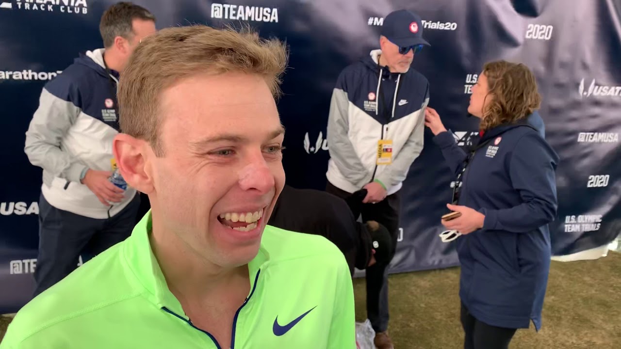 Galen Rupp after repeating as Olympic Marathon Trials champ