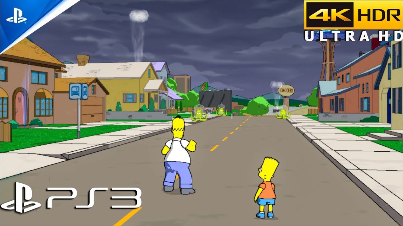 The Simpsons Game (PS3) 4K 60FPS Gameplay | Free Roam (RPCS3)