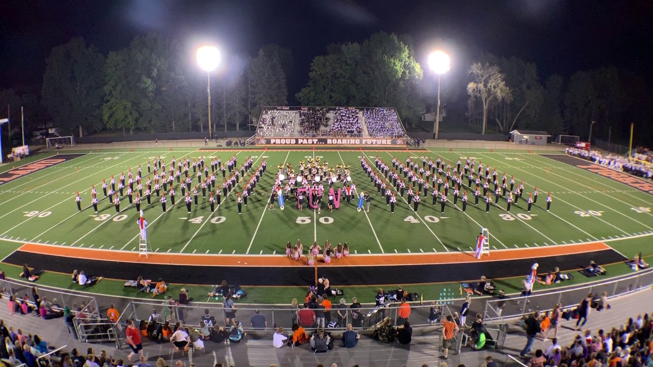 Howland Tiger Marching Band 2019 at Howland High School Band Night