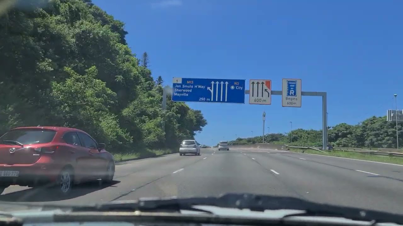 Springfield park to Berea N2-N3           #dashcam #driving #durban