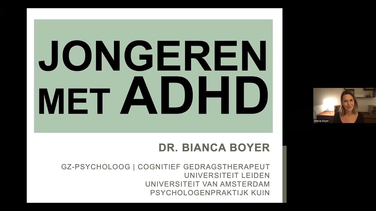 Webinar Balans & PAINT 6 -  ADHD gedrag bij Pubers - Bianca Boyer