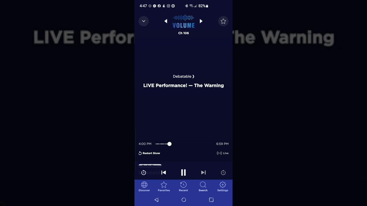 The Warning on SiriusXM Volume - Debatable 05-05-22