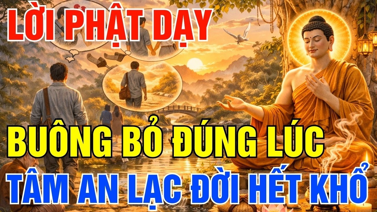 Phật Dạy - Buông Bỏ Đúng Lúc - Tâm An Lạc Đời Hết Khổ| Gieo Bình An