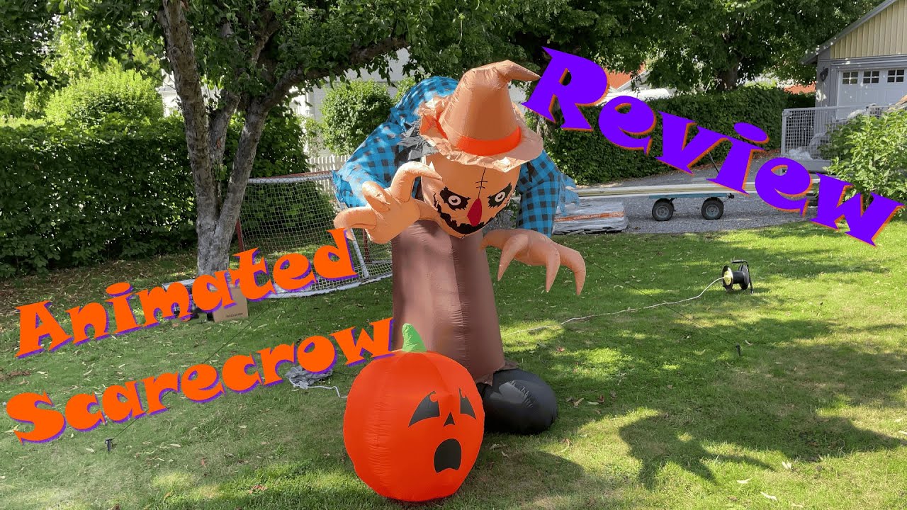 UNBOXING AND REVIEWING THE ANIMATED SCARECROW HALLOWEEN INFLATABLE