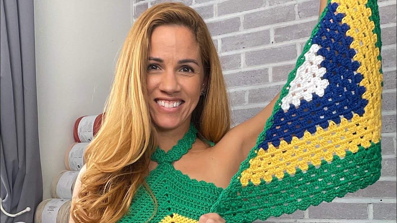 Peças de crochê para a Copa do Mundo | Versões Brasil, EUA e outros países 💚💛💙🤍