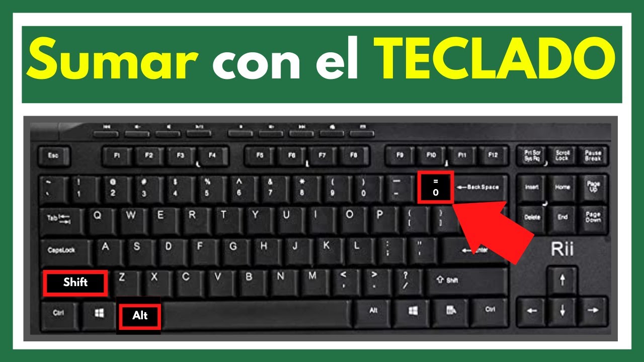 COMO HACER AUTOSUMA EN EXCEL CON EL TECLADO