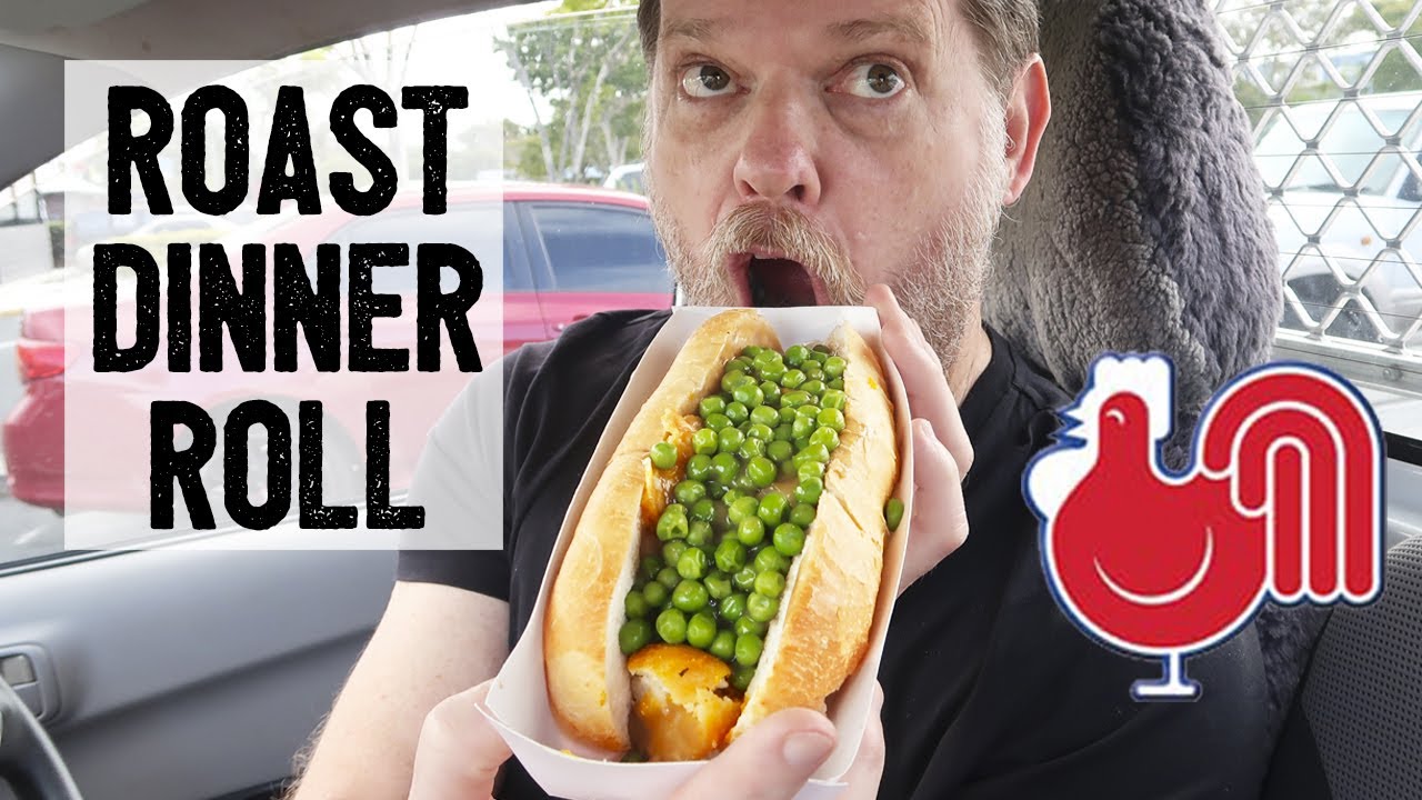 RED ROOSTER ROAST DINNER ROLL FOOD REVIEW - Greg's Kitchen