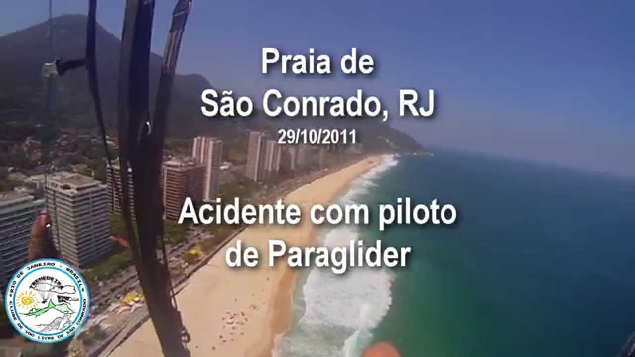 Acidente de Paraglider em São Conrado