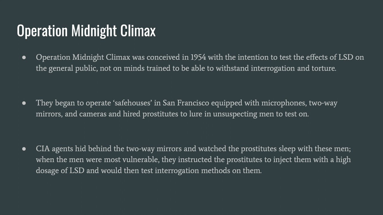 LSD and Mind Control: How the CIA Tried to Change the Die of the Cold War, Andrea Soto
