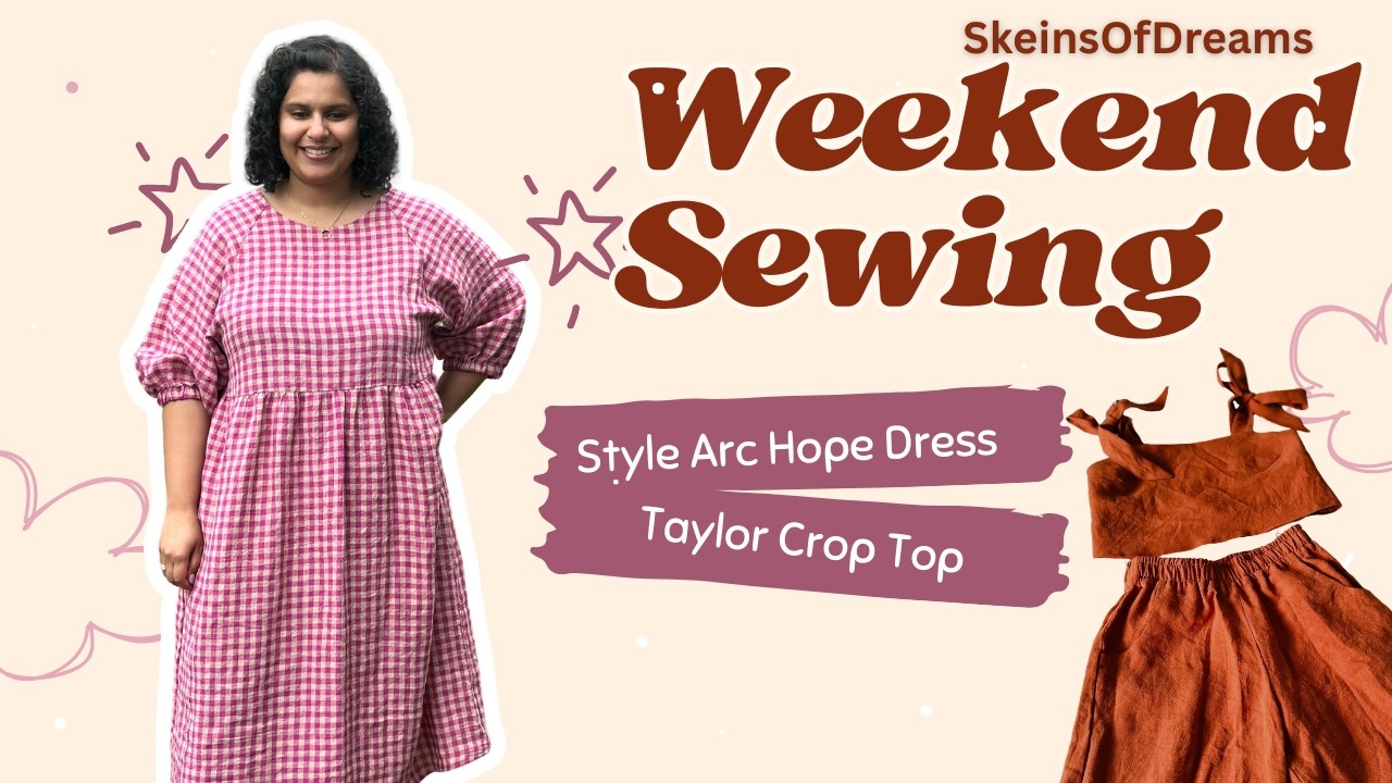 Episode 65: Weekend Sewing! Style Arc Hope Woven Dress!!! Weekend Vlog
