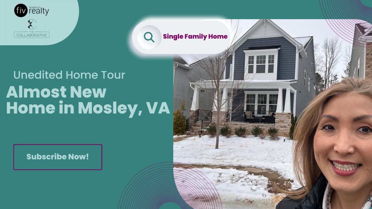 Almost New Turnkey Single Family Home Tour in Foxcreek Community in Moseley, VA