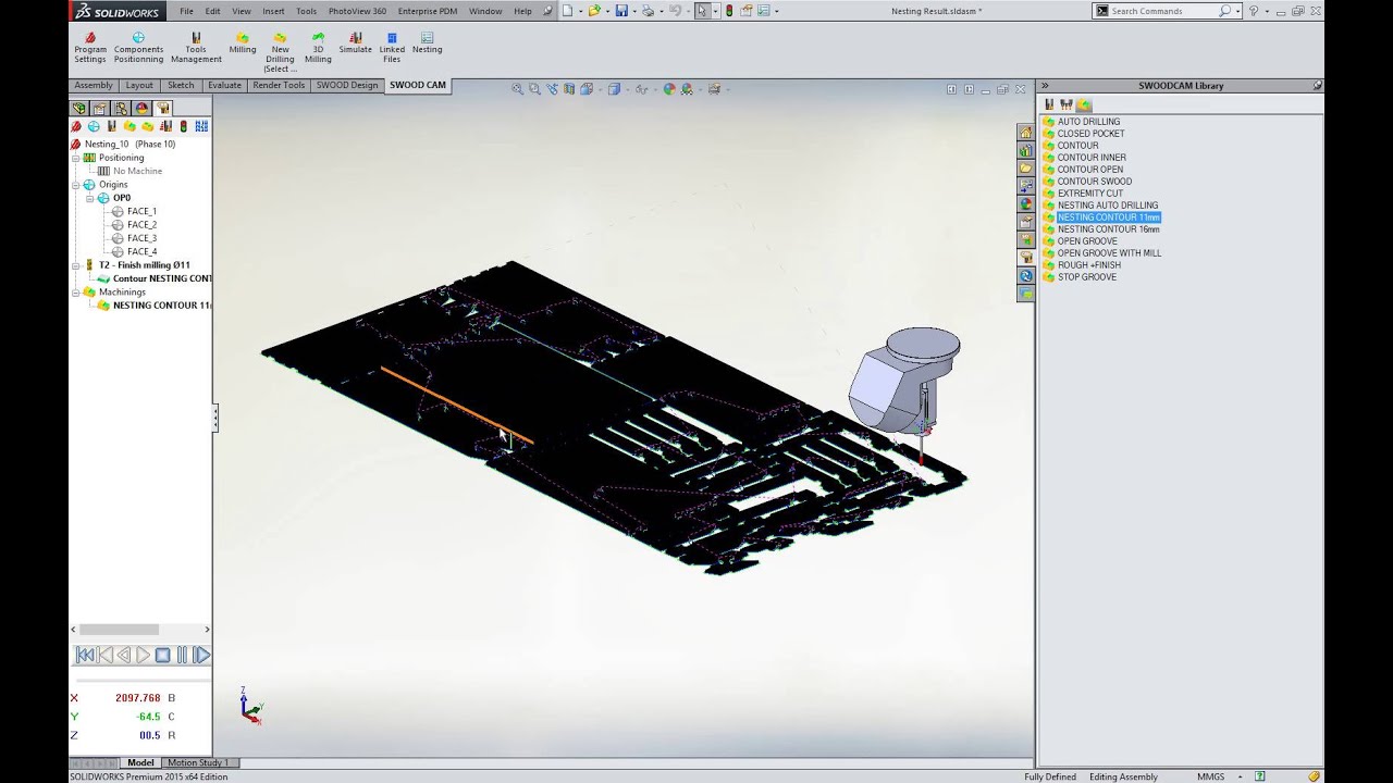 Nesting Functionality in SWOOD for SolidWorks