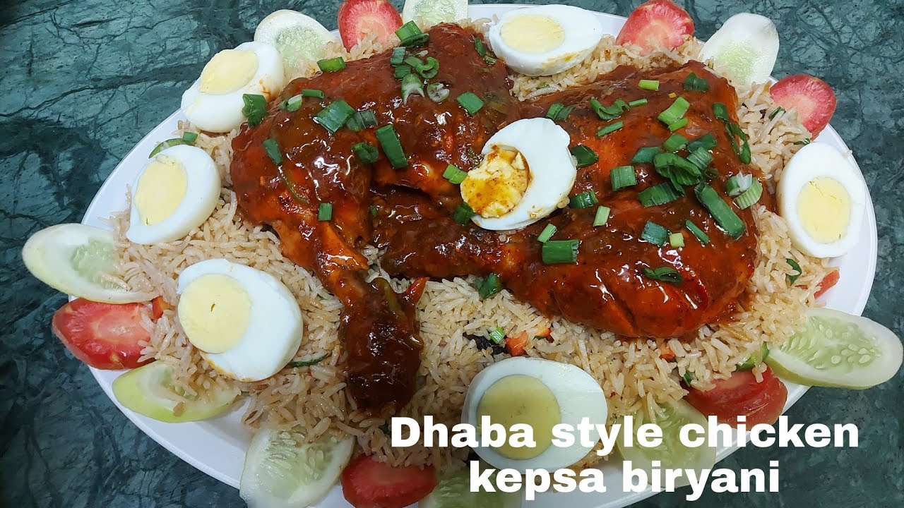 Dhaba Style Chicken Kapsa Biryani | Hafsa Kitchen | Hindi / Urdu