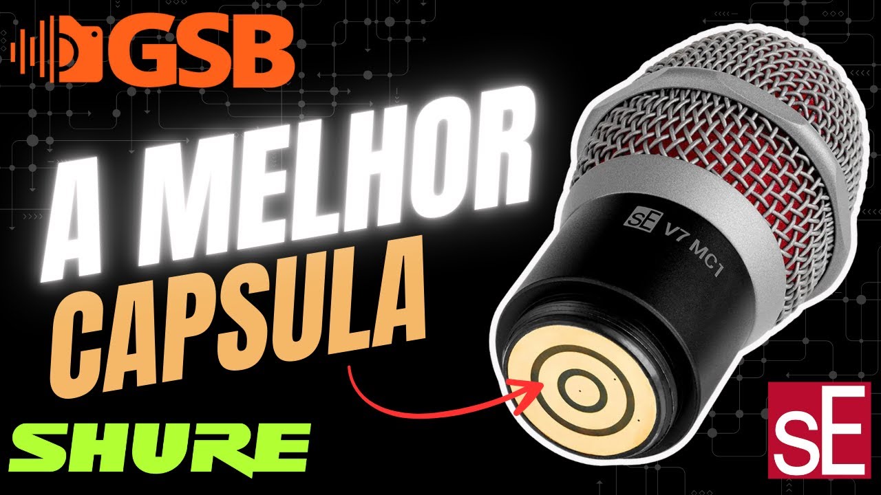 A MELHOR CAPSULA DE MIC PARA SEU SISTEMA SHURE!!! sE Electronics V7 MC1