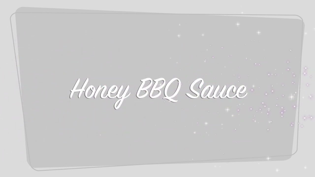 Honey BBQ Sauce - Weekend Cooking - Easy Homemade Recipe
