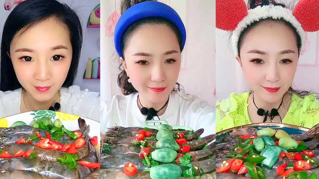 Satisfying Eating Sounds with Colorful ASMR Crunchy Mukbang Compilation #224