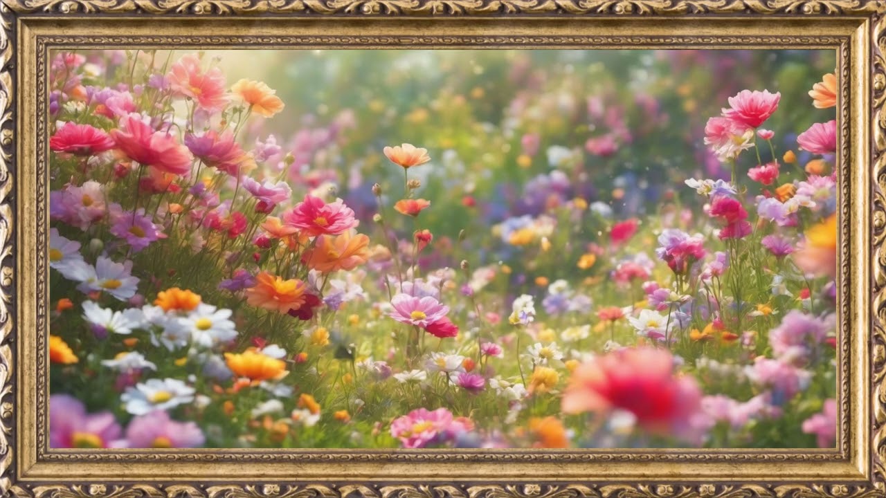 Floral Art Painting | TV Wallpaper Ambience 4K (4 Hours)