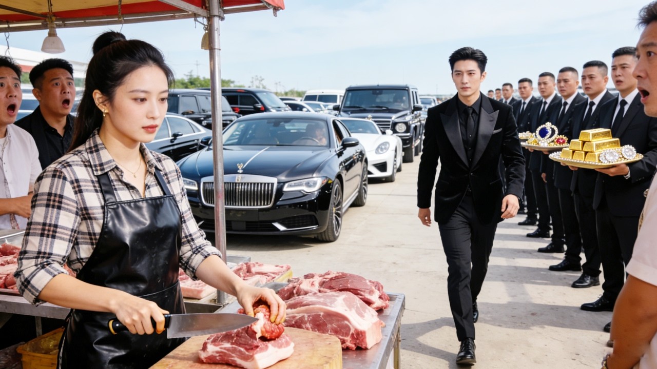 He’s a CEO avoiding blind date—hired a poor pork seller as fake bride, but couldn’t help loving her!