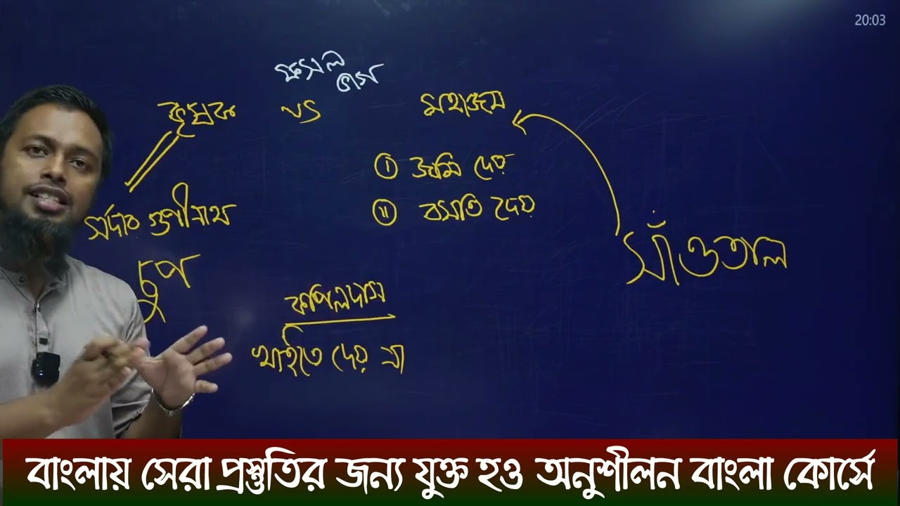 মহাজন কৃষকের দ্বন্দ্ব @Apar's Classroom @onushilon