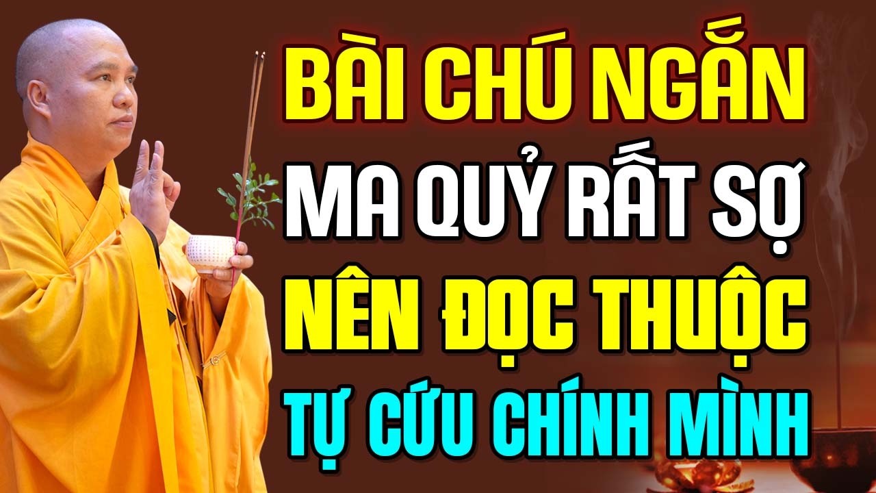 Bài Chú Ngắn Ma Quỷ Rất Sợ, Nên Đọc Thuộc Để Tự Cứu Chính Mình | Thầy Thích Đạo Thịnh