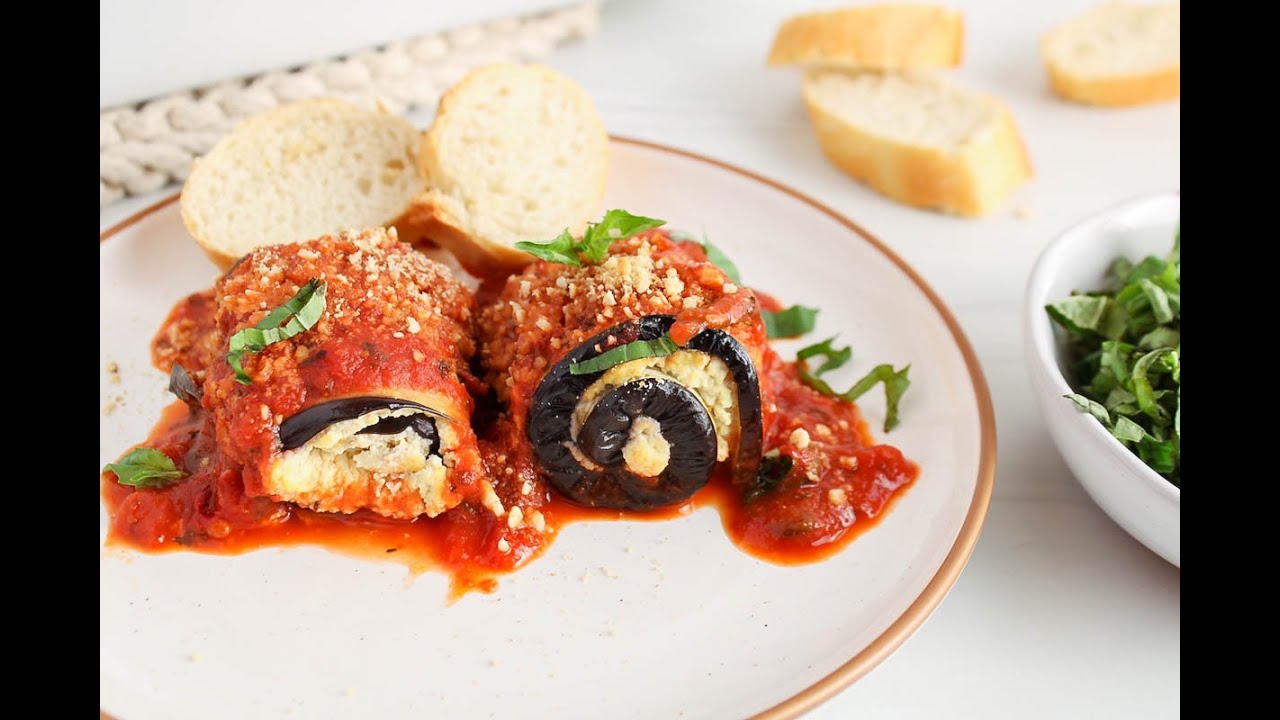 Vegan Eggplant Rollatini