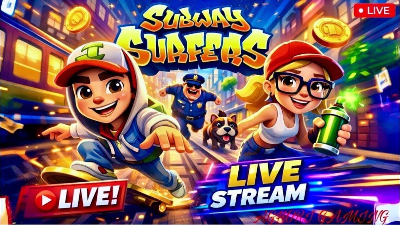 NEW EVENT SUBWAY SURFERS LIVE GAMEPLAY#subwaysurfers#live#shorts#ytshort#worldrecord#shortsfee