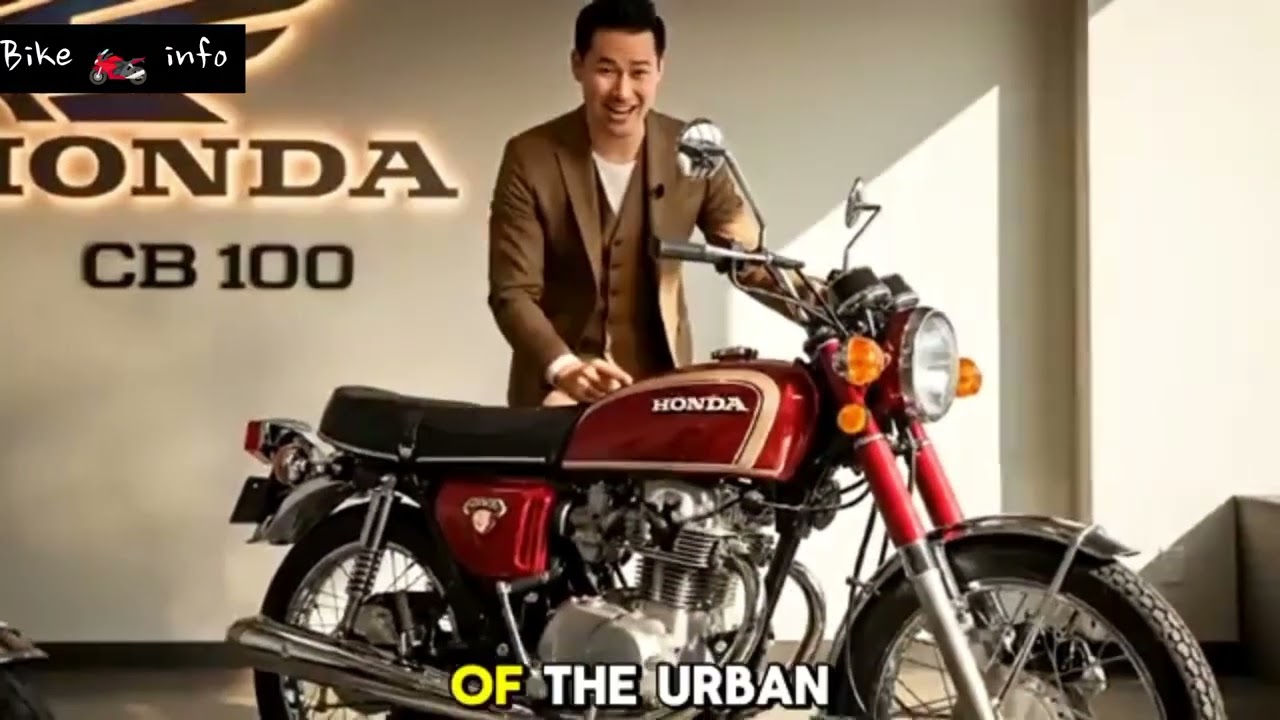 At first glance, the CB100 features a clean, modern naked-bike design.