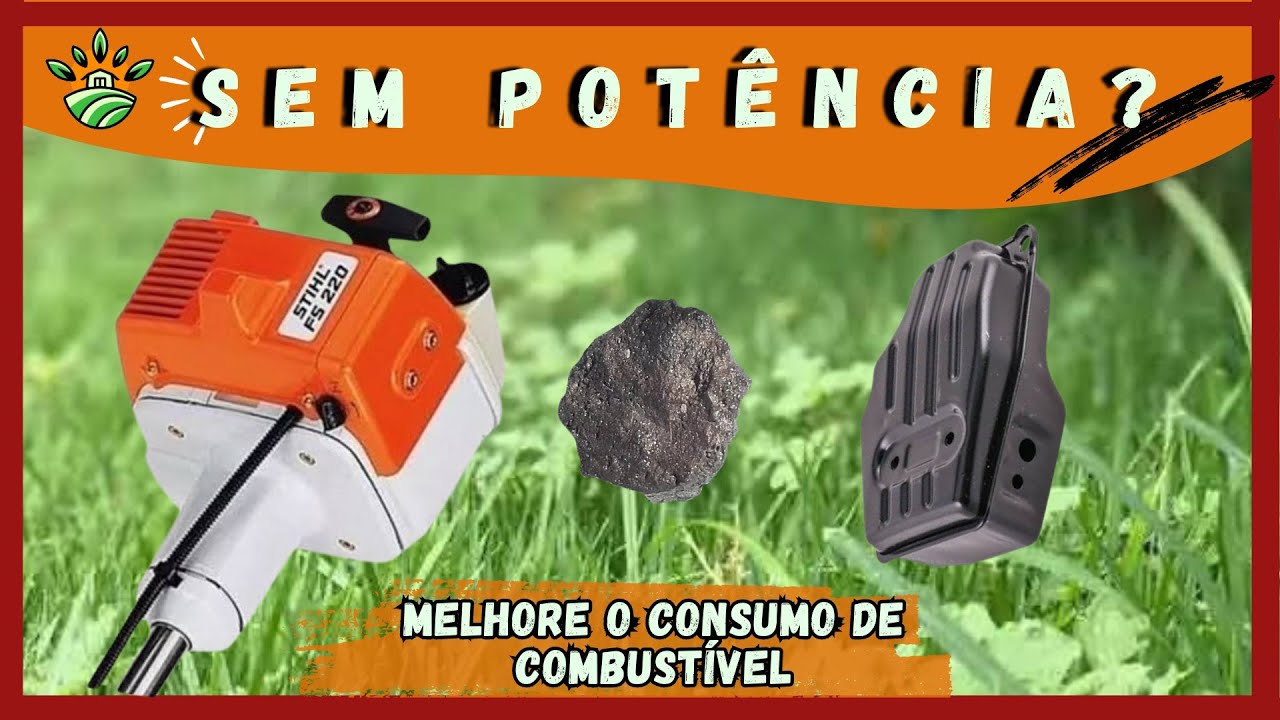 Como descarbonizar o escapamento da Roçadeira. Melhore a potência e o consumo de combustível.