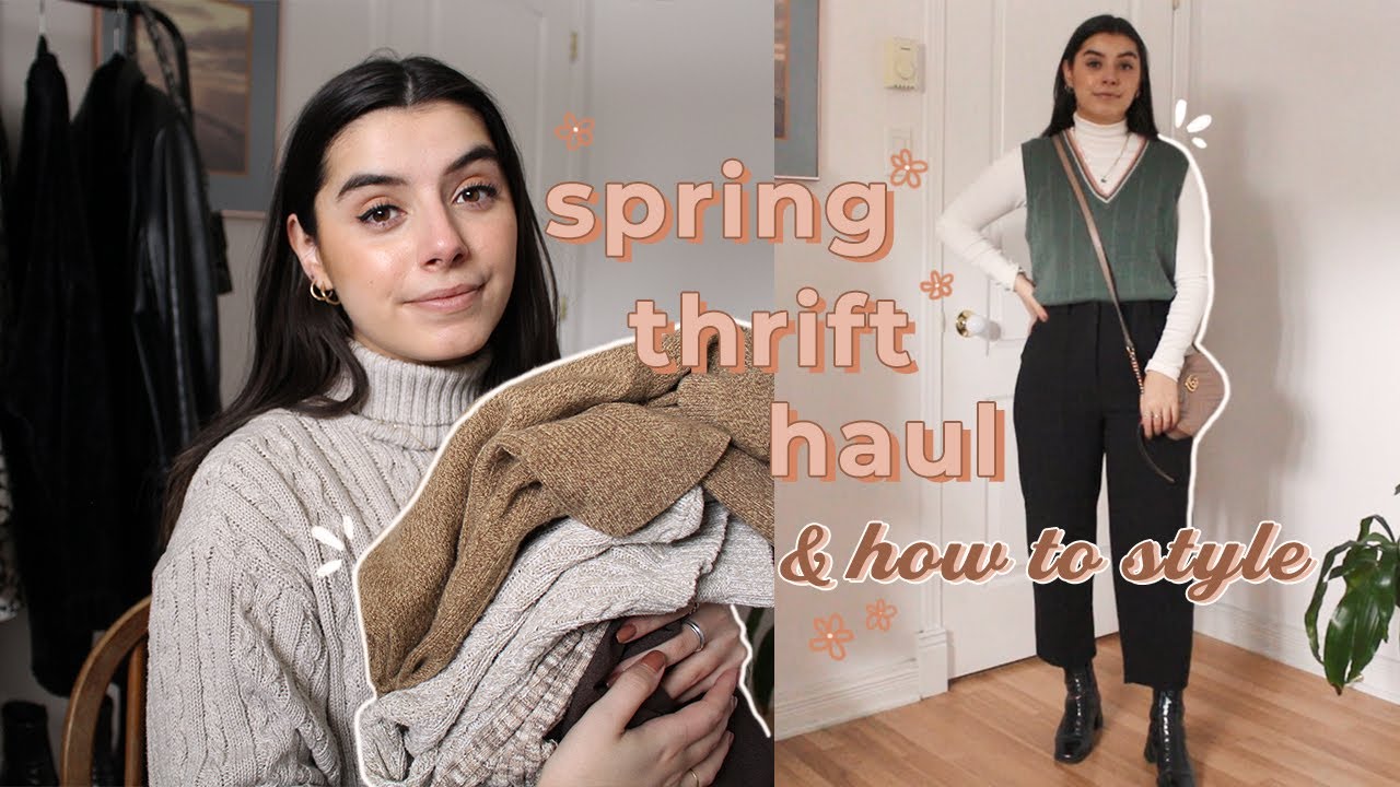 First thrift haul of 2021 + how to style *spring outfit inspo*