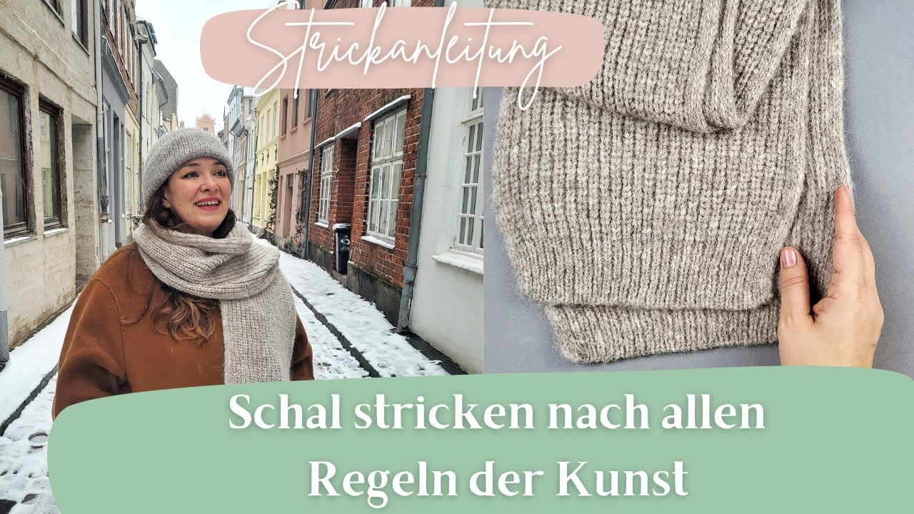 Strickanleitung Schal im  Halbpatentmuster - nach allen Regeln der (Strick)Kunst