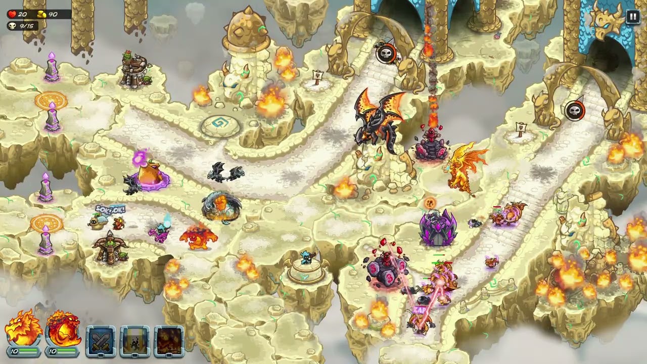 Kingdom Rush Alliance | Dragon Wars DLC | Warden Fortress | Impossible (Campaign)