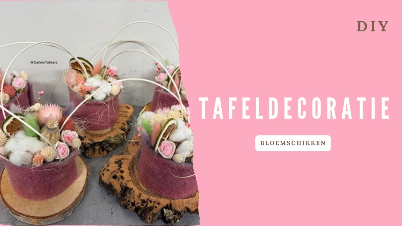 Houdbaar tafeldecoratie maken 🌸 DIY | Cursus Bloemschikken #420| Carlein Tukkers| Voorjaarsbloemstuk