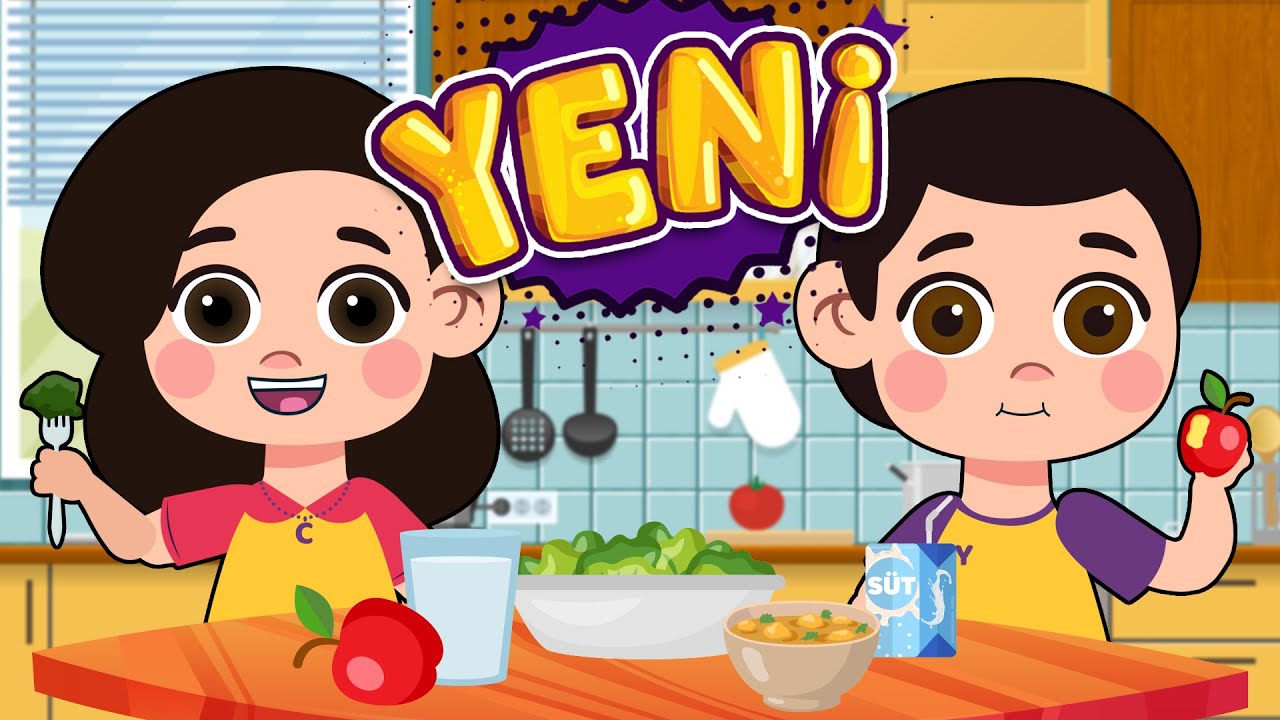 Yemek Yemeyi Sevdirme Şarkısı | Eğitici ve Eğlenceli &Ccedil;ocuk Şarkısı | &Ccedil;izgi Film | Tatlış Tavşan