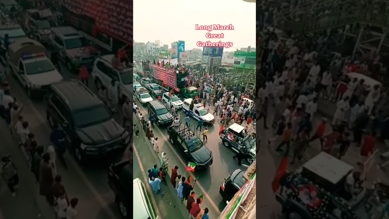 Great Gathering Long March #shorts #longmarch #imrankhanpti #sohailafridipti #sqbrand