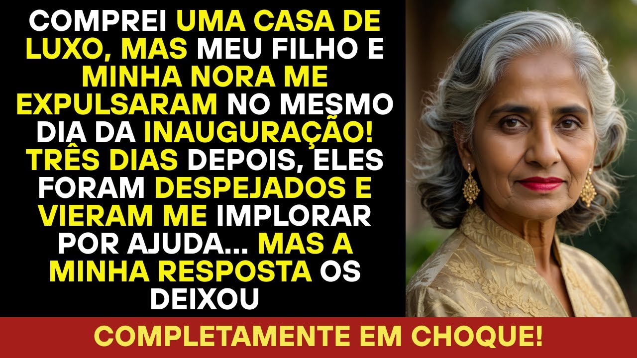Comprei uma mansão maravilhosa, mas meu filho e a esposa me expulsaram bem no dia da festa.