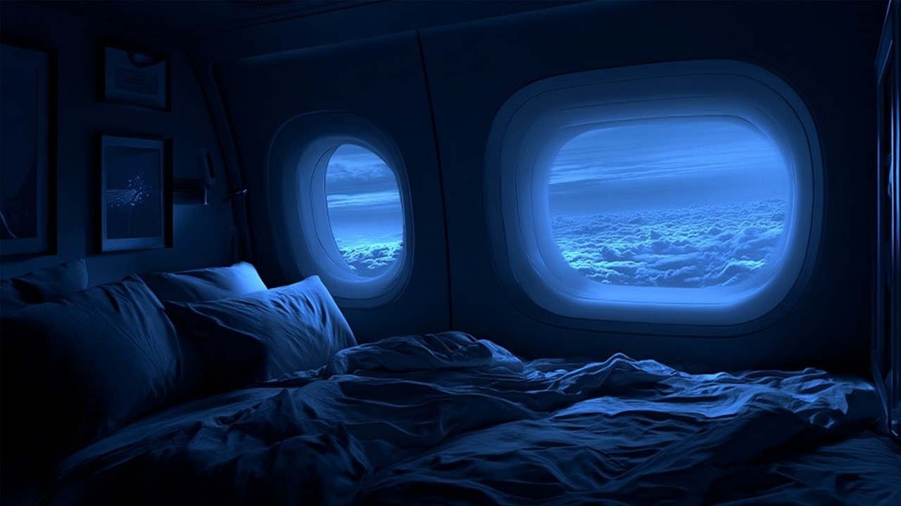 Airplane White Noise Jet Sounds | Great for Sleeping, Studying, Reading & Homework | 10 Hours
