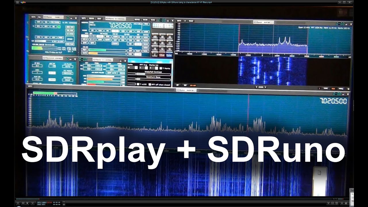SDRplay with SDRuno Using to characterize RF HF filters