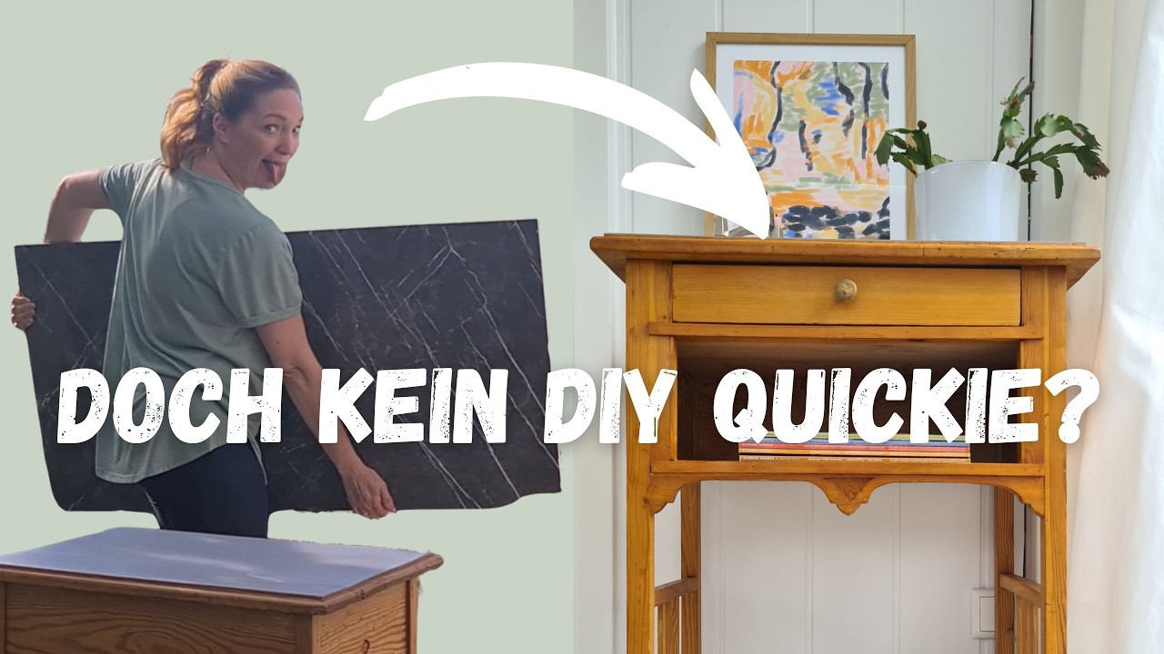 TISCHPLATTEN UPCYCLING – Beistelltisch für den Wintergarten
