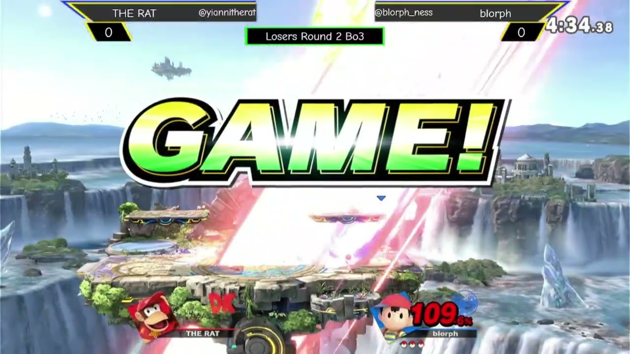 Blorph (Ness) vs THE RAT (Diddy Kong) - Pincadia Pummel 82 [Losers Round 2]