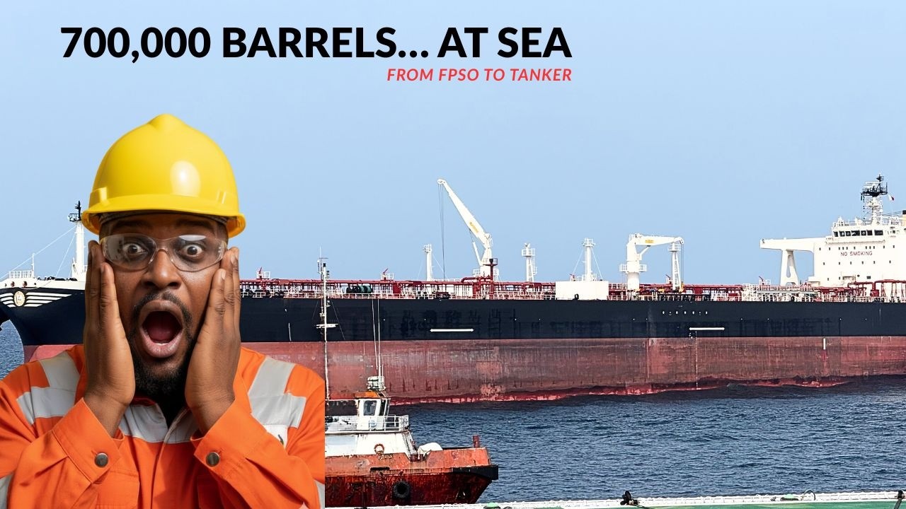 Crude Oil Offloading at Sea 🇳🇬 | Step-by-Step FPSO to Tanker Operation