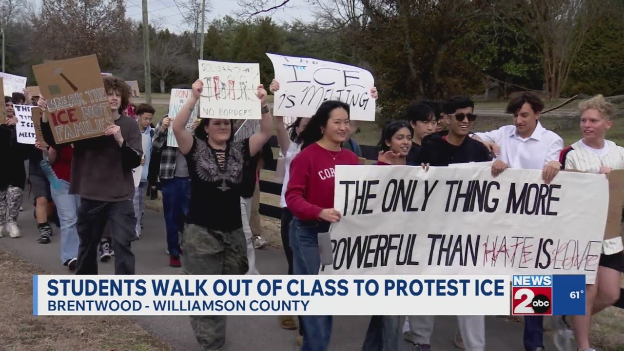 Students walk out of class to protest ICE