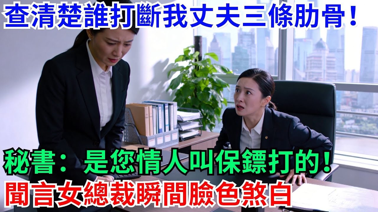 查清楚誰打斷我丈夫三條肋骨！祕書：是您情人叫保鏢打的！聞言女總裁瞬間臉色煞白#男頻小説#都市#故事#小説#爽文