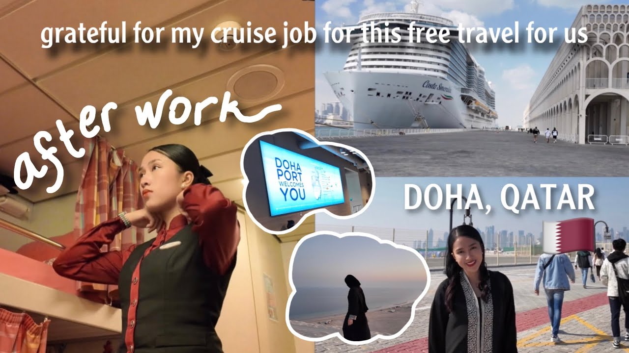 My Cruise Ship Job made me Travel to Doha, Qatar for FREE 😭🛳️✨ Cruise Ship Crew Diaries