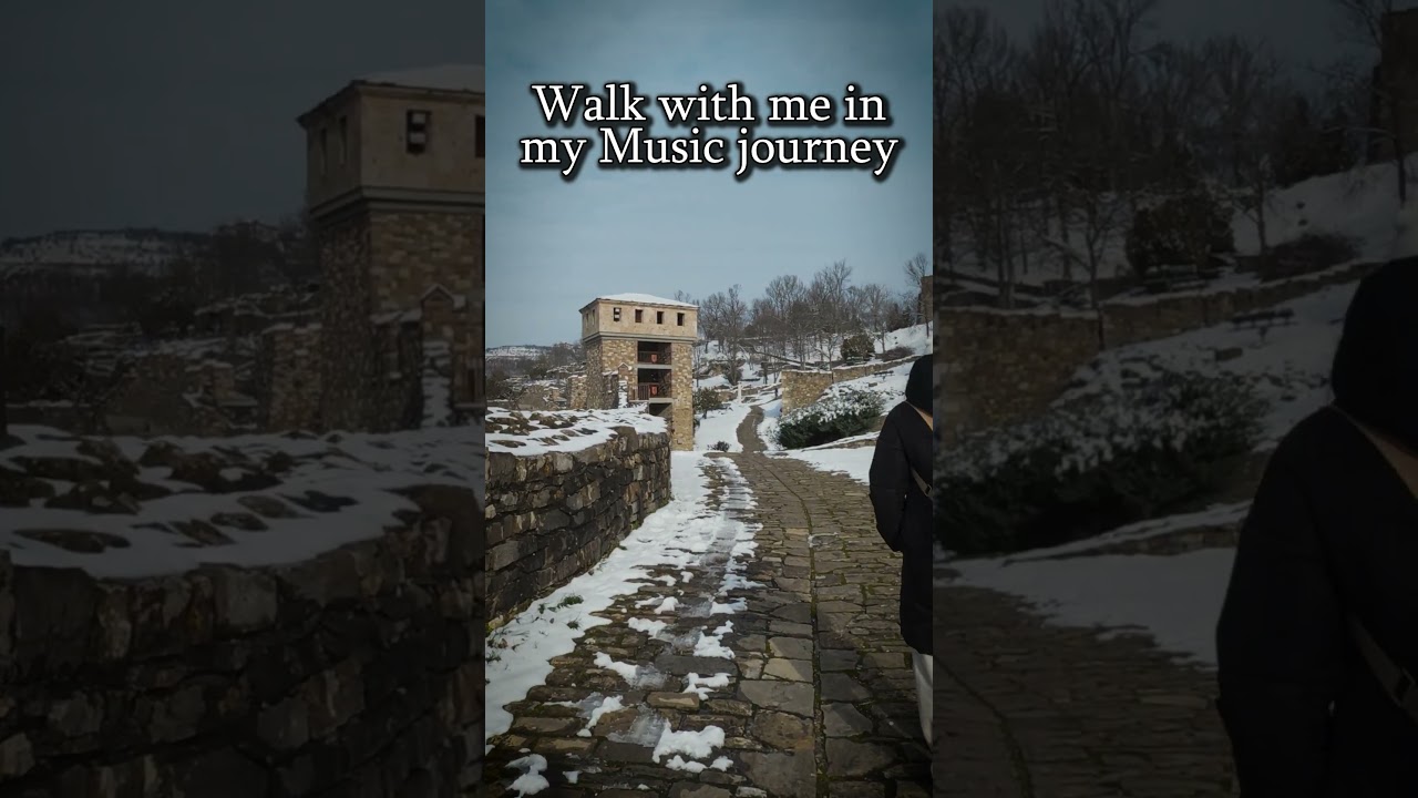 ♫ Calm Piano ❄️ February Walk ❄️ Sunny Snow at Tsarevets Fortress  (Veliko Tarnovo) - Short - 3